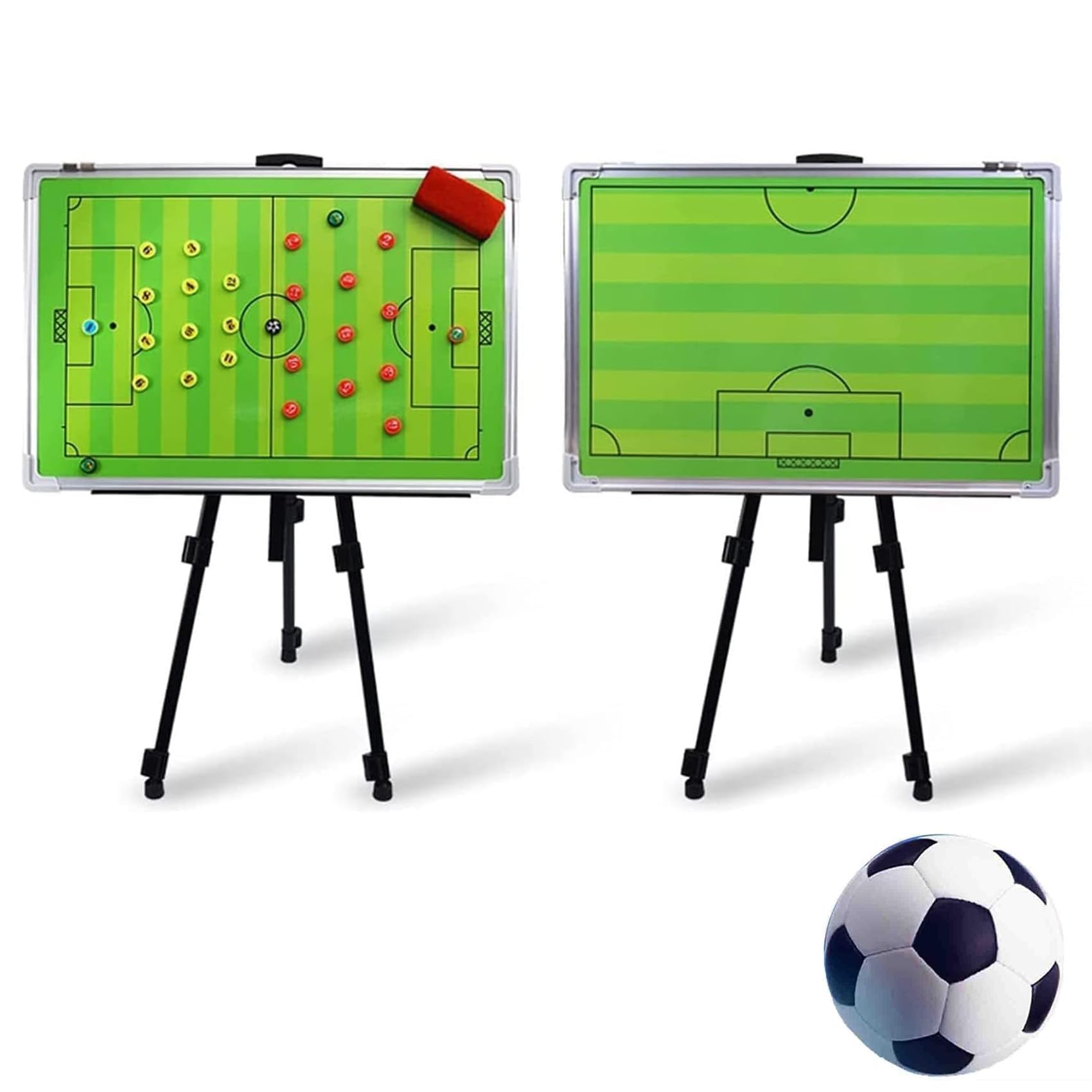 プロの作戦盤 サッカー作戦板 サッカー磁気戦術ボード 大型コーチ戦術ボード ポータブル磁気戦術ボード マグネット 戦略指導 作戦ボード タクティックボード 専用...