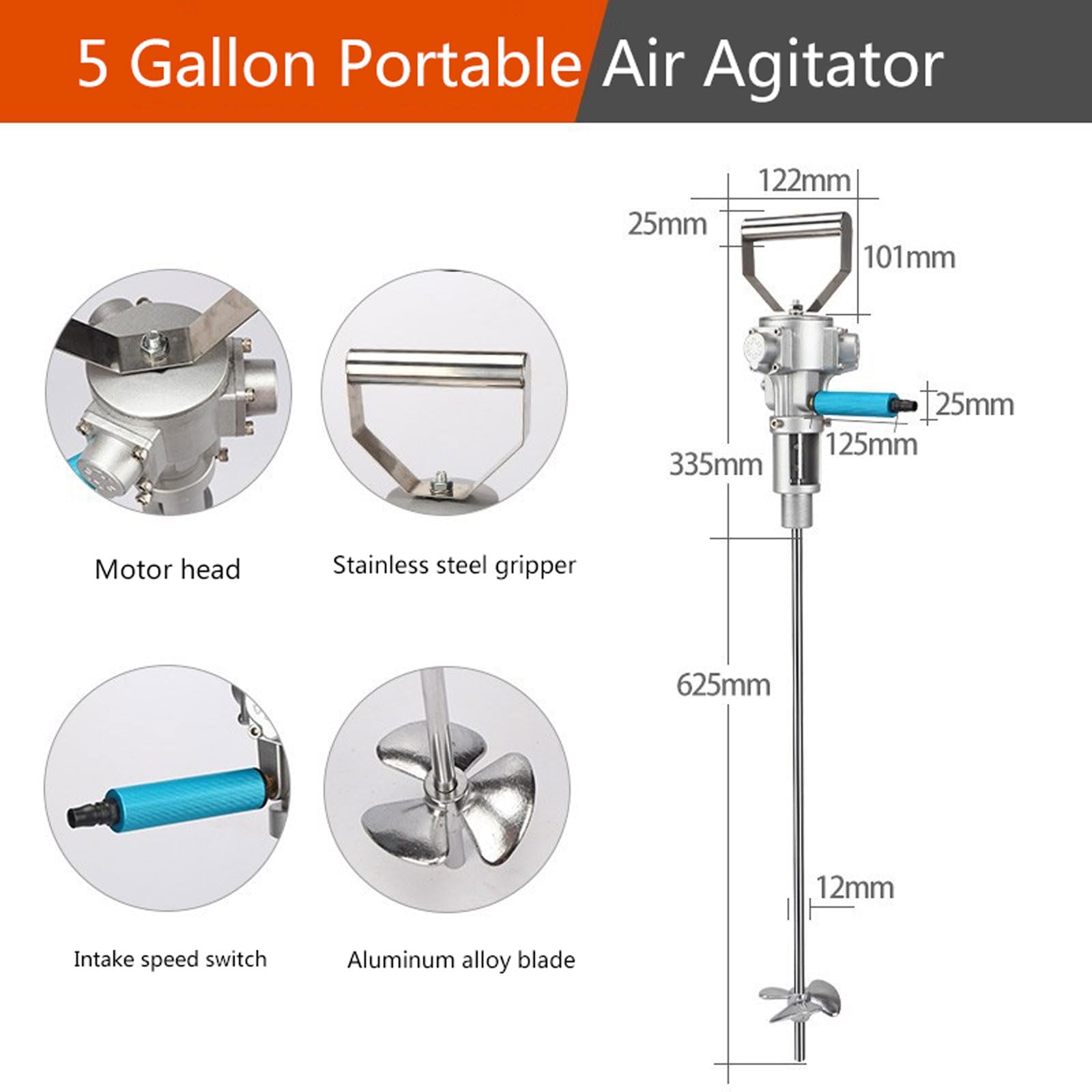 60L���������µ���5������ϥ�ɥإ�ɥ����������顼��100mm����߹����¥֥졼���դ���50-2800RPMĴ����ǽ�����󥯡��ڥ���ȡ��������������ϲ���