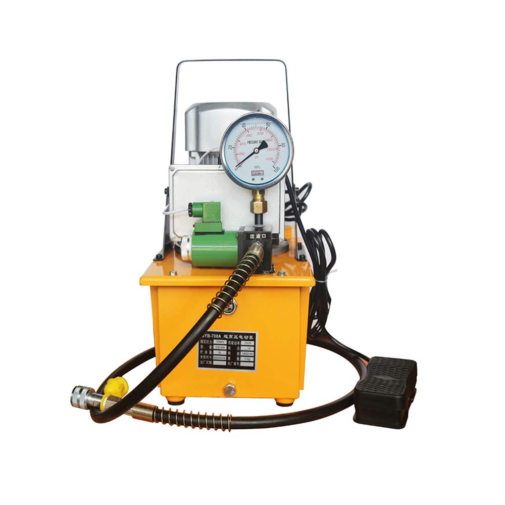 油圧電動ポンプ 超高圧電動ポンプ 電磁弁に付き 単回路 7L70MPA 110V液圧器具の動力 起重 プレス成型 穿孔 曲り管 アラインメント 剪断 組立 解体など業務用GYB-700A