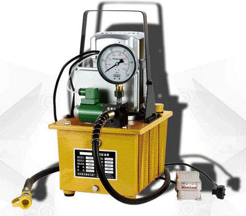 7L高圧電動油圧ポンプ フットレスト/防振圧力計付き HHB-700A (110V)