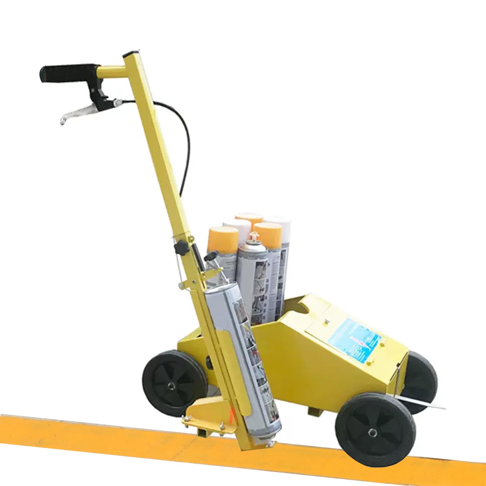 駐車場ストライピングマシンバスケットボールコートライン塗装機迅速で正確なマーキング