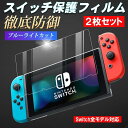 任天堂スイッチ 保護フィルム 2枚セット 有機ELモデル lite ブルーライトカット ガラスフィルム 画面保護シート Nintendo Switch