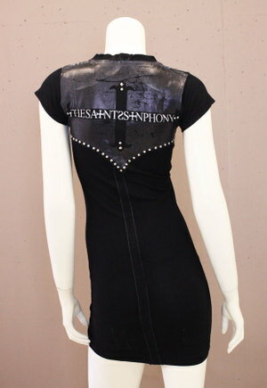 【THE SAINTS SINPHONY/セインツシンフォニー】BLACKPANTHER・チュニック（半袖・ブラック・BLK）/レディース【インポート】【セレカジ】【正規品】