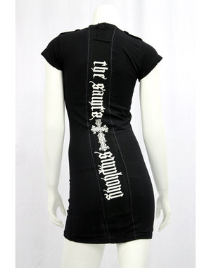 【THE SAINTS SINPHONY/セインツシンフォニー】MOMENT MORI・チュニック（半袖・ブラック・BLK）/レディース【インポート】【セレカジ】【正規品】