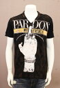 【THE SAINTS SINPHONY/セインツシンフォニー】SCARECROW・Tシャツ(半袖・Vネック・ブラック・BLK)/メンズ【インポート】【セレカジ...