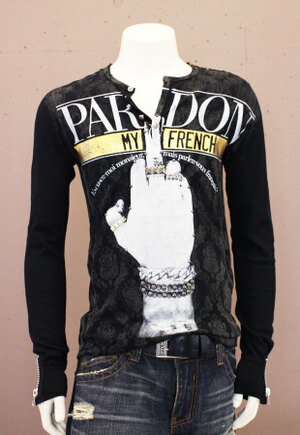 【THE SAINTS SINPHONY/セインツシンフォニー】THE BYRDS・ヘンリーネックシャツ(長袖・ブラック・BLK)/メンズ【インポート】【セレカジ】【正規品】