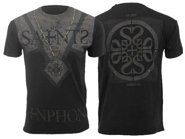 新作【THE SAINTS SINPHONY/セインツシンフォニー】ANGELS SHARE・Tシャツ(半袖・CREWネック・ブラック・BLK)/メンズ【インポート】【セレカジ】【正規品】