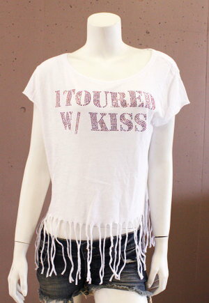 フリンジストーンドルマンTシャツ/...