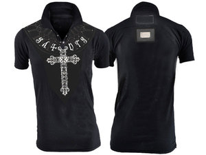 【THE SAINTS SINPHONY/セインツシンフォニー】I FEEL GOOD・ポロシャツ(半袖・ブラック・BLK)/メンズ【インポート】【セレカジ】【正規品】