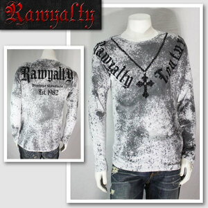 【RAWYALTY／ロウヤルティ】ネックレスモチーフロングTシャツ（グレー・GRY）/メンズ【インポート】【セレカジ】【正規品】