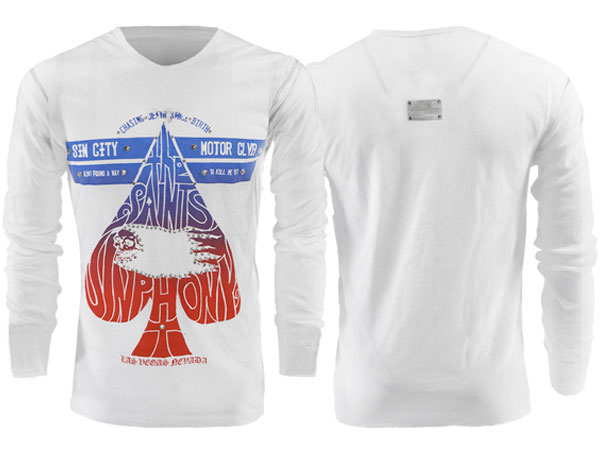 樂天商城 - 新作【THE SAINTS SINPHONY/セインツシンフォニー】RIDE THE WIND・Tシャツ（長袖・ホワイト・WHT）/メンズ【インポート】【セレカジ】【正規品】