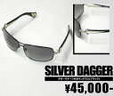 【SILVER DAGGER/シルバーダガー】ダガーモチーフ付きツーブリッジサングラス(ブラック・BLK)【インポート】【セレカジ】【正規品】(4)