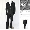 【Faith Connexion／フェイス・コネクションロゴメタルメッシュ ロゴ刺繍入りセットアップ ブラック・BLK /メンズ 】【インポート】【セレカジ】【正規品】