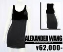 【ALEXANDER WANG/アレキサンダーワン】ベロアトップ2wayブラックドレス（ブラック・BLK）/レディース【インポート】【セレカジ】【正規品】