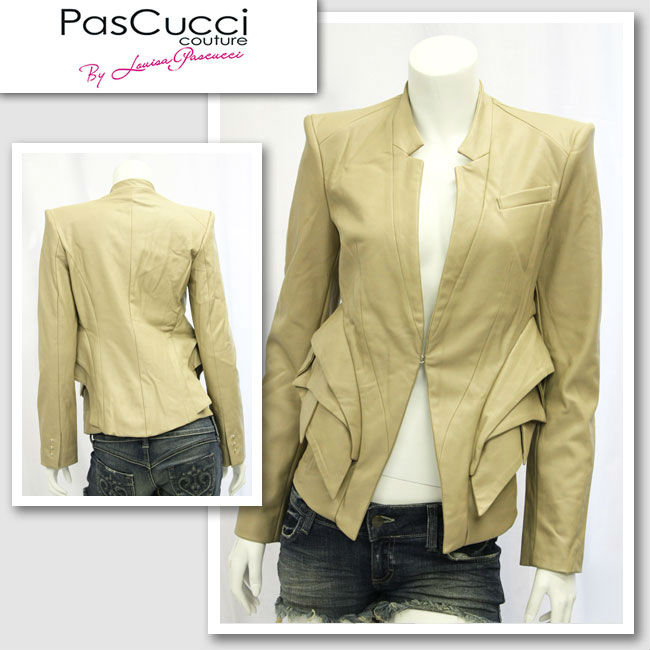 【PasCucci Couture/パスカッチ・クチュール】デザインテーラードジャケット(ベージュ・BEG)/レディース【インポート】【セレカジ】【正規品】