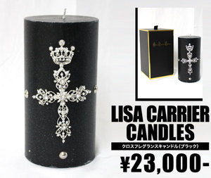 楽天セレクトショップMOMO【LISA CARRIER CANDLES／リサ・キャリア・キャンドルズ】 クロスフレグランスキャンドル（ブラック・BLK）/レディース【インポート】【セレカジ】【正規品】