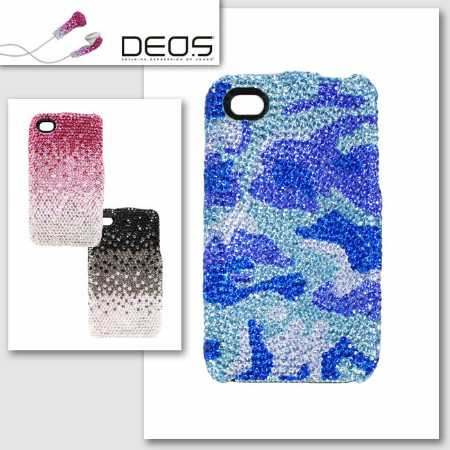 乐天商城 - 【SALE】【再入荷】【iPhone4/4s対応スマホケース】【DEOS／デオス】クリスタルiPhoneカバー（ローズ/ブラック/アクア）【インポート】【セレカジ】【正規品】