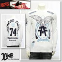 【AMERICAN FIGHTER/アメリカンファイター】アメリカンロゴイーグルロングTシャツ(ホワイト・WHT)/メンズ【インポート】【セレカジ】【正規品】(4)