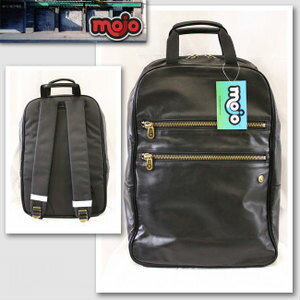 【Mojo Backpacks／モジョバックパックス】2Wayレザーバックパック（ブラック・BLK）【インポート】【セレカジ】【正規品】