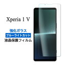 Xperia 1 V フィルム SO-51D SOG10 A301SO XQ-DQ44 液晶保護 ブルーライトカット 9H 強化ガラス シート シール カバー ソニー エクスペリア ワン マークファイブ Xperia 1 5 スマホフィルム(2)