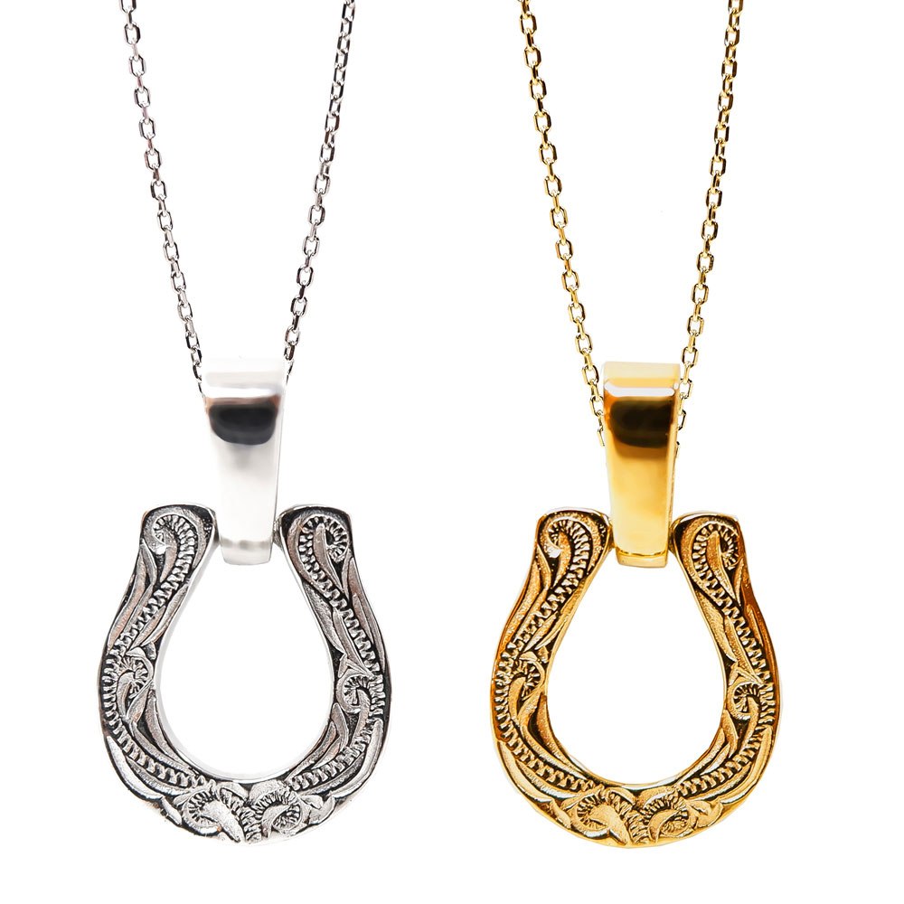 ネックレス ハワイアンジュエリー ミドルサイズ ホースシューネックレス サージカル ステンレス