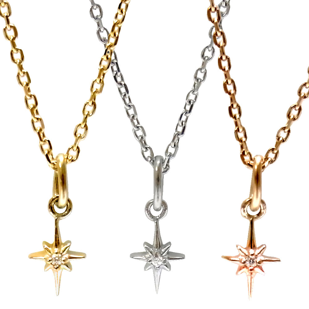 ネックレス ハワイアンジュエリー 1粒ネックレス ステンレス レディース ピンクゴールド イエローゴールド シルバー