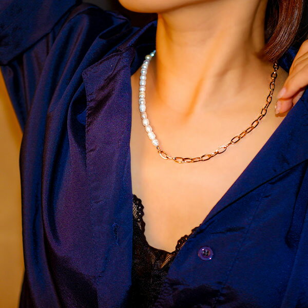 ネックレス ハワイアンジュエリー ボヘミアンリゾート Bohemian resort パール ペンダント ステンレス