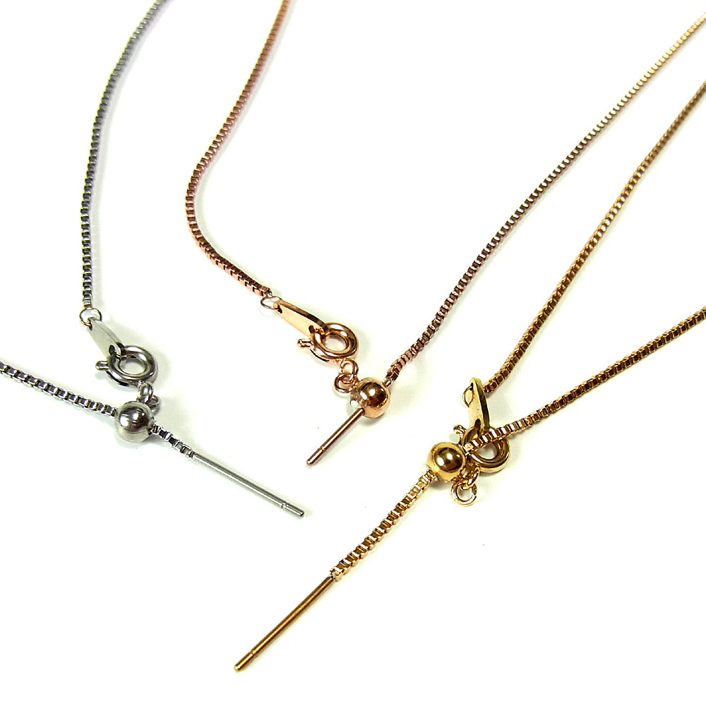 ネックレス ハワイアンジュエリー ボックス チェーン ベネチアン スライド ネックレス