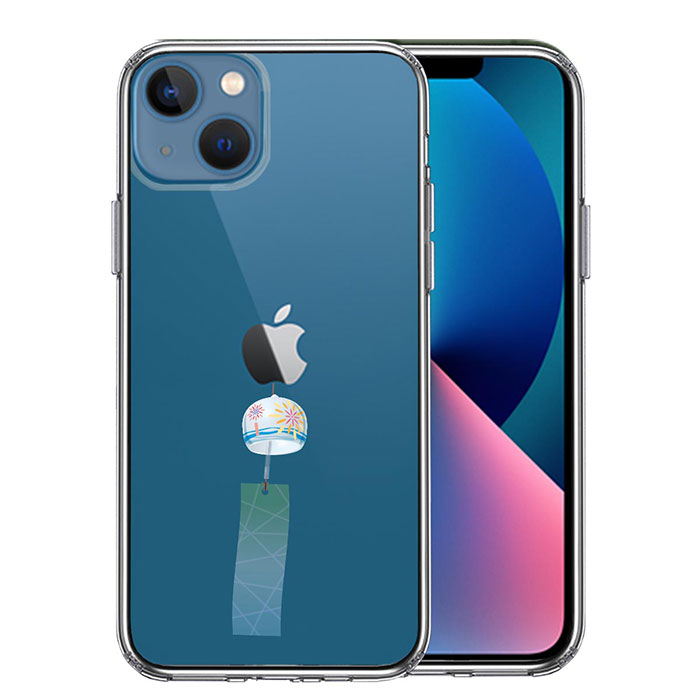 iPhone13 ケース ハイブリッド クリア 風鈴 江戸風鈴 カバー アイホン アイフォン スマホケース