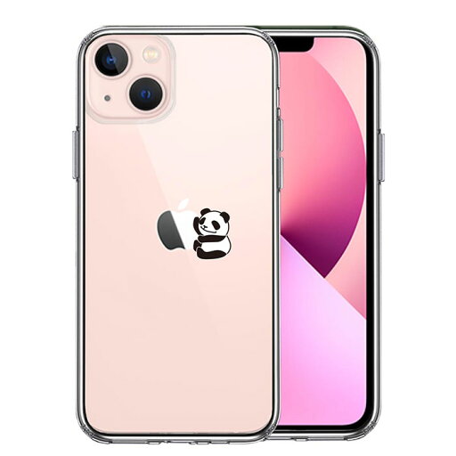 iPhone13 mini ケース ハイブリッド クリア りんご に パンダ カバー アイホン アイフォン スマホケース iPhone13 mini ケース ハイブリッド クリア りんご に パンダ カバー アイホン アイフォン スマホケース