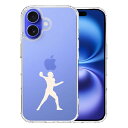 iPhone16 ケース ハイブリッド クリア クォーターバック ホワイト カバー アイフォン16 iPhone 16 アイホン アイフォン スマホケース(2)