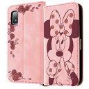 AQUOS wish3 ケース SH-53D SH-M25 A303SH A302SH 手帳型 ディズニー 耐衝撃 Raffine ミニーマウスとローズ アクオスウィッシュ3 カバー アクオスwish3 アクオス ウィッシュ3 スマホケース