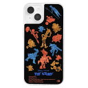 iPhone14 iPhone13 ケース ハードケース ハイブリッド ピクサー ラメグリッター トイ・ストーリー_シルエット総柄 カバー アイホン アイフォン スマホケース