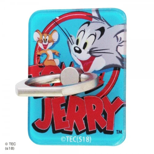 スマホリング アクリル トムとジェリー Friends 各種スマートフォン対応 スマホアクセサリー スマートフォンリング