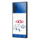 Xperia 10 II SO-41A SOV43 A001SO XQ-AU42 ケース ハードケース ハイブリッド ムーミン 耐衝撃 KAKU RIVIERA_砂のお城 カバー エクスペリアテンマークツー Xperia10 2 スマホケース
