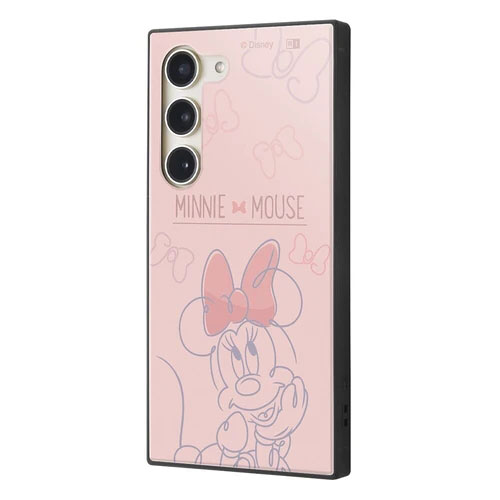 Galaxy S23 ケース SC-51D SCG19 SM-S911C カバー ハードケース ハイブリッド ディズニー 耐衝撃 KAKU ミニーマウスとリボン galaxys23 カバー ギャラクシーS23 スマホケース
