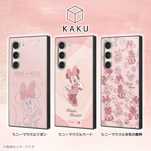Galaxy S23 ケース SC-51D SCG19 SM-S911C カバー ハードケース ハイブリッド ディズニー 耐衝撃 KAKU ミニーマウスとリボン galaxys23 カバー ギャラクシーS23 スマホケース