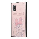 AQUOS wish3 ケース SH-53D SH-M25 A303SH A302SH ハードケース ハイブリッド ディズニー 耐衝撃 KAKU ミニーマウスとリボン アクオスウィッシュ3 カバー アクオスwish3 アクオス ウィッシュ3 スマホケース