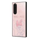 Xperia 5 III SO-53B SOG05 A103SO XQ-BQ42 ケース ハードケース ハイブリッド ディズニーキャラクター 耐衝撃 KAKU ミニーマウスとリボン カバー エクスペリアファイブマークスリー Xperia5 3 スマホケース