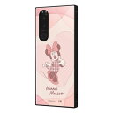 Xperia 5 III SO-53B SOG05 A103SO XQ-BQ42 ケース ハードケース ハイブリッド ディズニーキャラクター 耐衝撃 KAKU ミニーマウスとハート カバー エクスペリアファイブマークスリー Xperia5 3 スマホケース