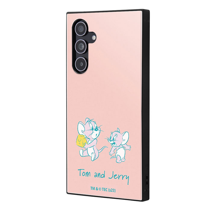 Galaxy A54 5G ケース SC-53D SCG21 カバー ケース ハードケース ハイブリッド トムとジェリー 耐衝撃 KAKU ジェリーとタフィー_チーズ2 GalaxyA54 カバー ギャラクシーA54 スマホケース