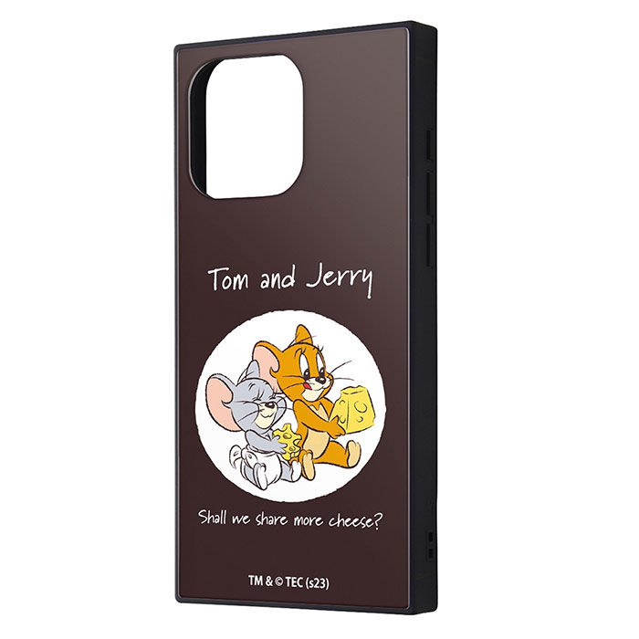 iPhone15 Pro Max ケース ハードケース ハイブリッド トムとジェリー KAKU ジェリーとタフィー_チーズ カバー アイフォン スマホケース