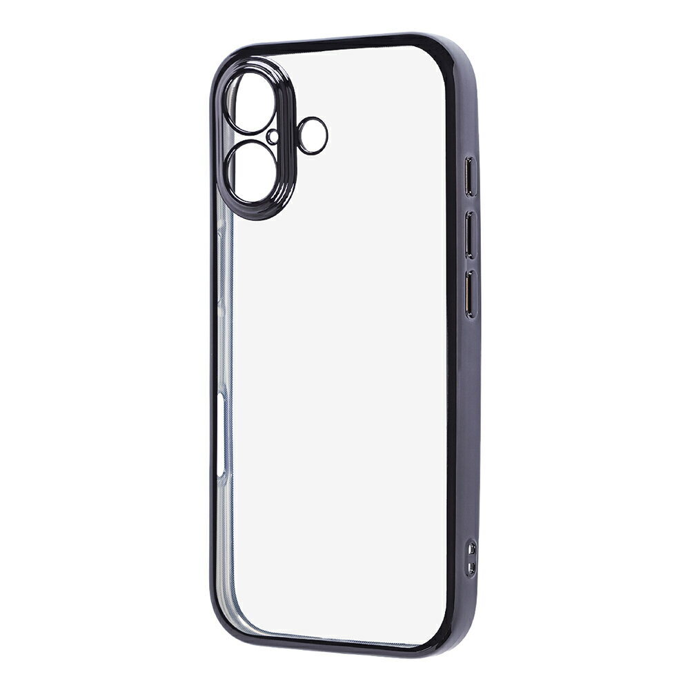 Rakuten - iPhone17 ケース ソフトケース 精密設計 フレームメッキ ブラック カバー アイフォン17 iPhone 17 アイホン アイフォン スマホケース