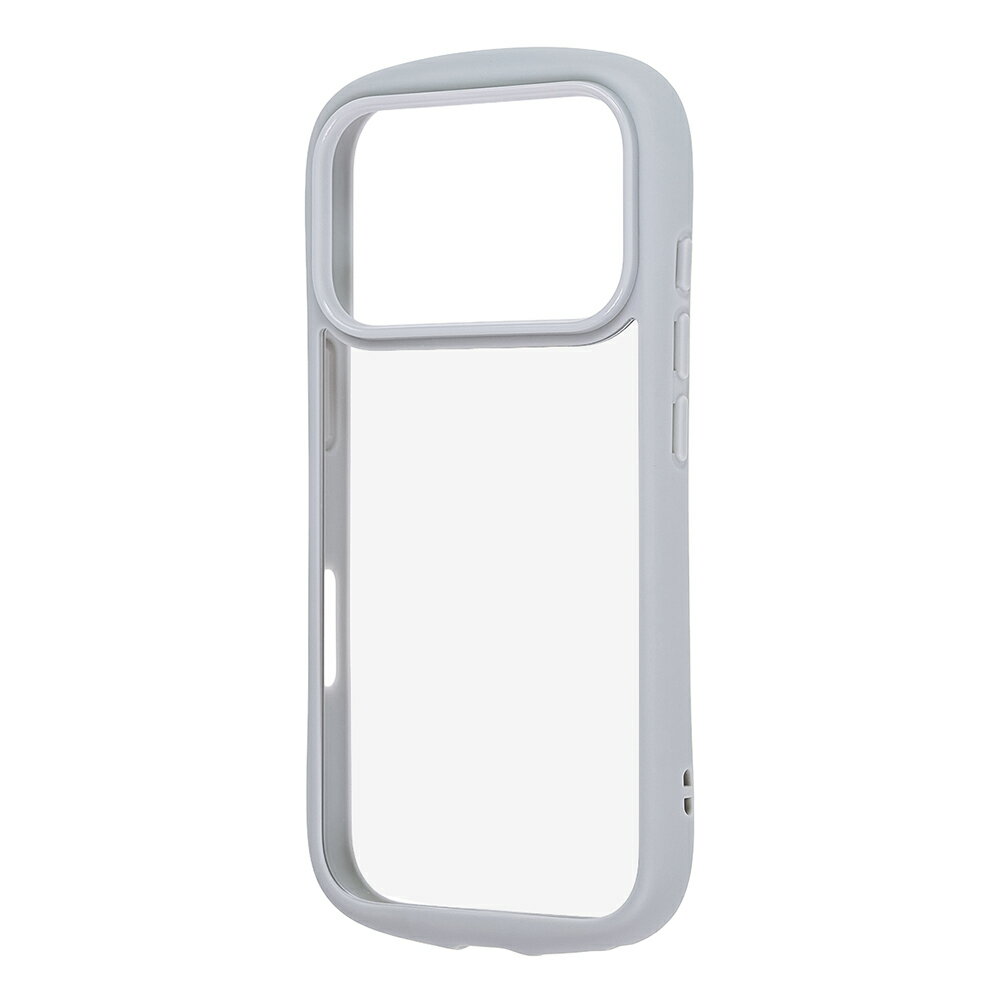 Rakuten - iPhone17Pro ケース ハイブリッド タフケース +レンズガードリング グレー カバー アイフォン17プロ iPhone 17 Pro アイホン アイフォン スマホケース