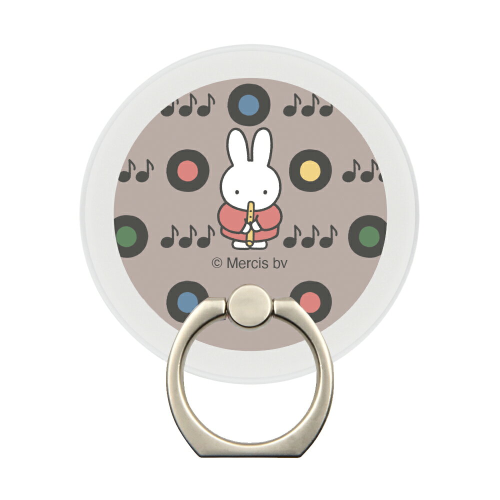 Rakuten - スマホリング ミッフィー magness マグネット スタンド MIFFY & MUSIC_6 スマートフォンホールドリング スマホアクセサリー