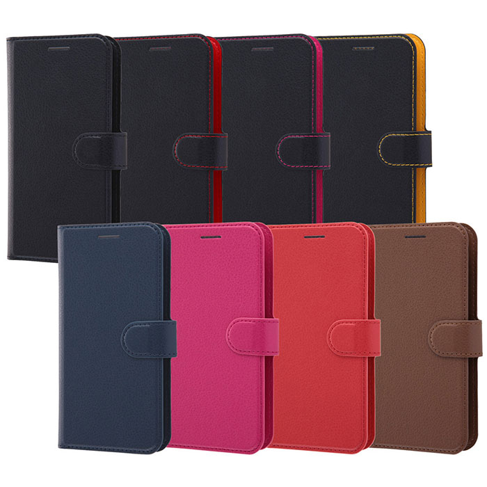 iPhoneXS iPhoneX ケース 手帳型 シンプル マグネット ブラック ブラック カバー アイフォン テン スマホケース