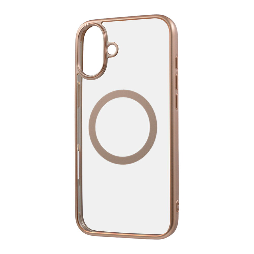 Rakuten - iPhone16Plus ケース ハイブリッド MagSafe対応 衝撃吸収 バンパー マット メタリック ピンクゴールド カバー アイフォン16プラス iPhone 16 Plus アイホン アイフォン スマホケース