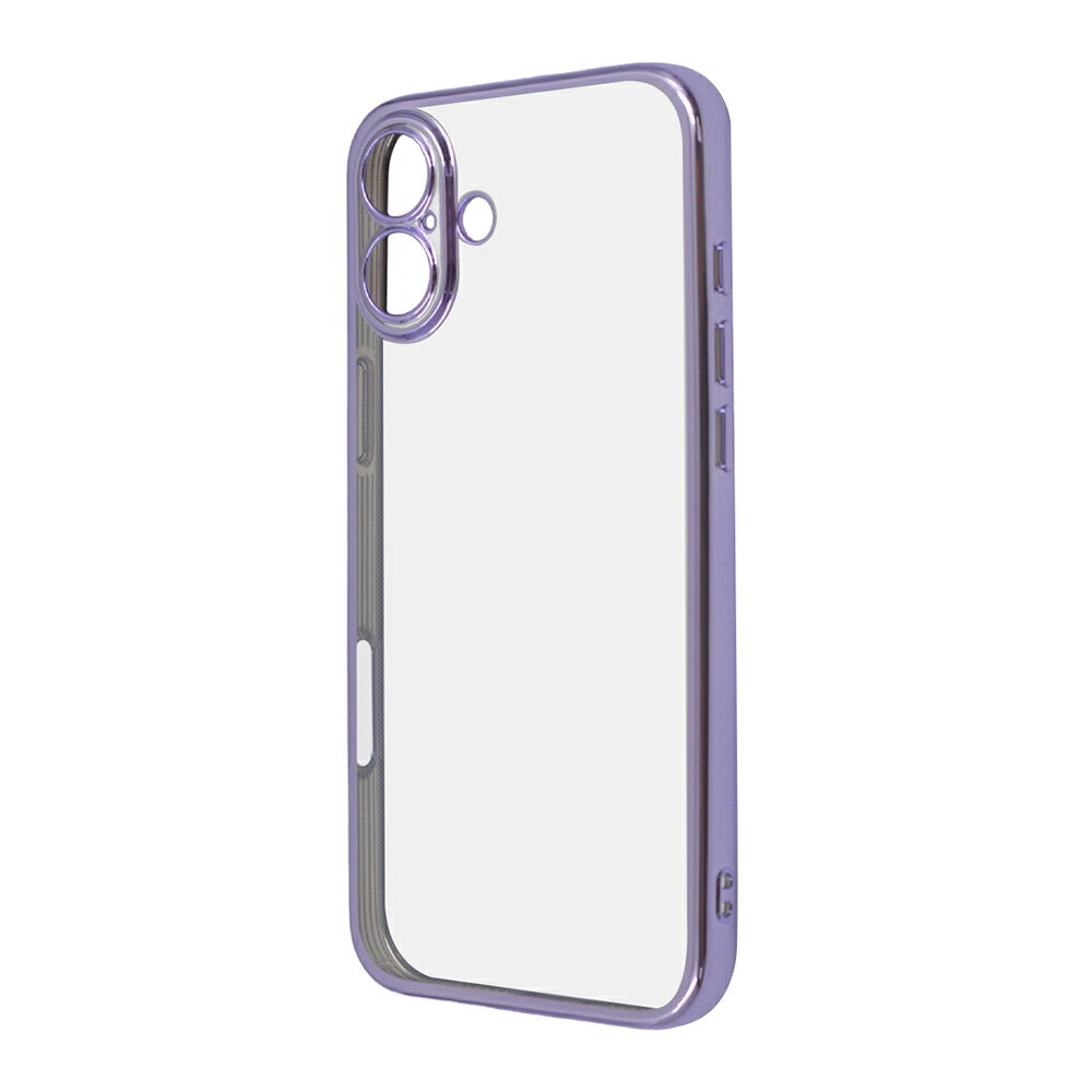 iPhone16Plus ケース ソフトケース 精密設計 カメラ保護 衝撃吸収 バンパー メタリック TPU ラベンダー カバー アイフォン16プラス iPhone 16 Plus アイホン アイフォン スマホケース