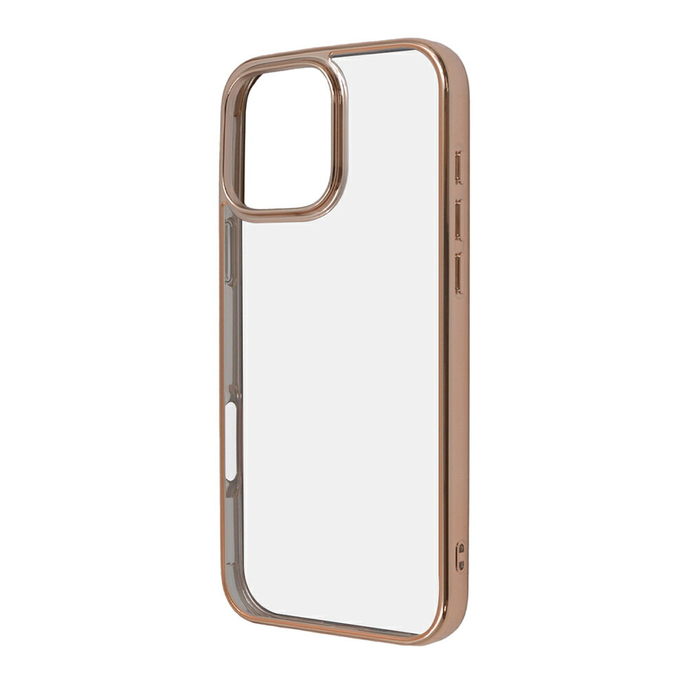 Rakuten - iPhone16ProMax ケース ハイブリッド 衝撃吸収 バンパー メタリック ピンクゴールド カバー アイフォン16プロマックス iPhone 16 Pro Max アイホン アイフォン スマホケース
