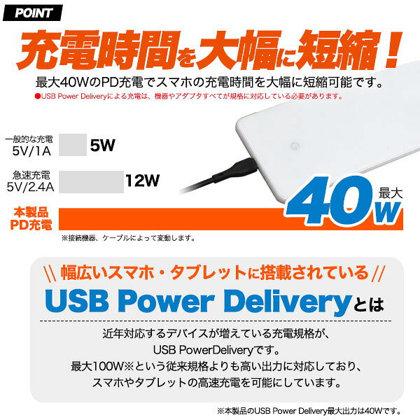 スマホ Type-C 充電ケーブル 1m 100cm USB PD対応 超急速充電 スマートフォン スマホアクセサリー